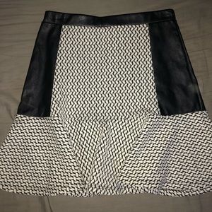 Black and white skirt
